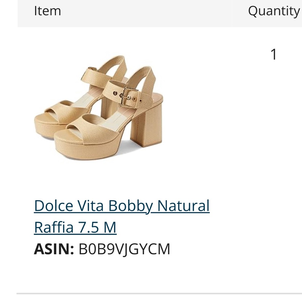 Dolce Vita Bobby Platforms in Natural Raffia